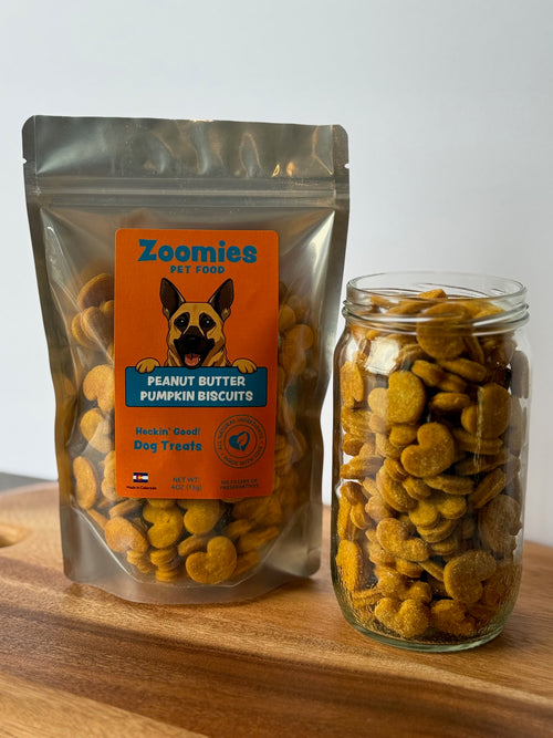 Zoomies™ Peanut Butter Pumpkin Biscuits – Natural Dog Treats