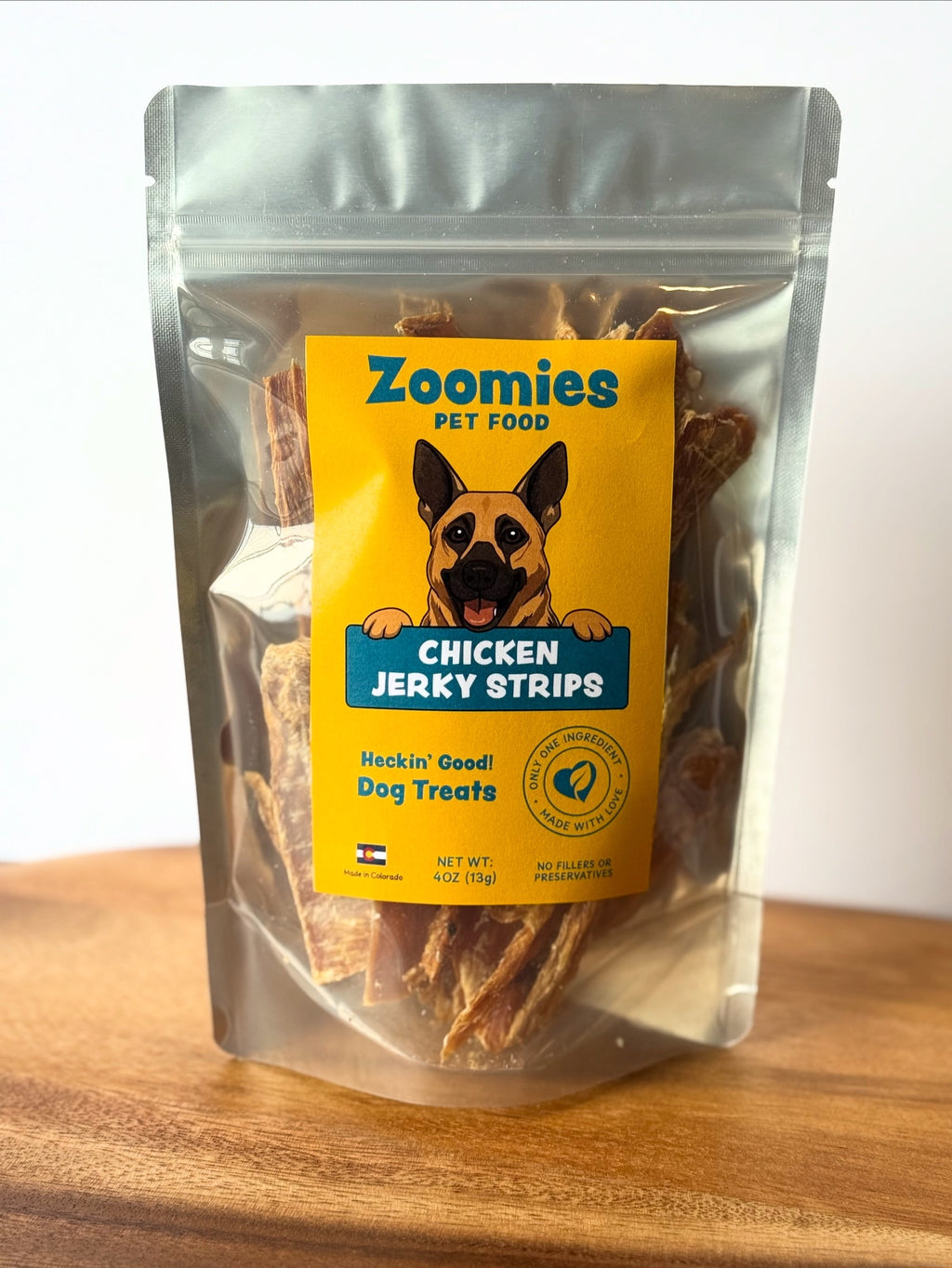 Zoomies™ Jerky Strips – 100% Chicken Dog Treats